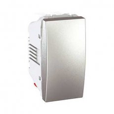 Unica Přepínač střídavý, řazení 6, 1 modul, Aluminium SCHNEIDER MGU3.103.30