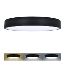 LED stropní osvětlení  LECCE 3CCT 48W 2900lm 40cm 3000/4000/6000K černá WO804-B