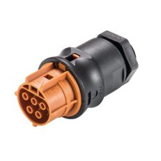 zásuvka vestavná gesis RST, 5-pól, M20, lisovací kontakty, hnědá