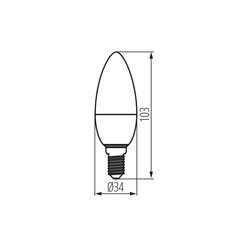 Světelný LED zdroj IQ-LED C35E14 5,9W-CW (starý kód 33733), KANLUX 36687