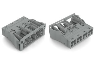 Zásuvka Snap-In 4pól. Kód. B šedá WAGO 770-744/060-000