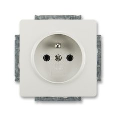 Zásuvka s ochranným kolíkem 5518G-A02349 S1 světle šedá Swing ABB