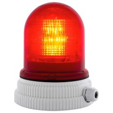 Maják LED s vývodkou TYPE 200 24V, ACDC, IP55, M20, červená, světle šedá 26253