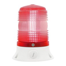 Maják LED MINIFLASH LED FLR S 12/24V, ACDC, IP54, červená, světle šedá 66503