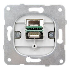 Zásuvka USB typ A průchozí, female/female SCHRACK EV104055--