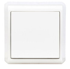 Nástěnný spínač č.1, šroubové svorky, IP20, bílý SCHRACK EV310001--