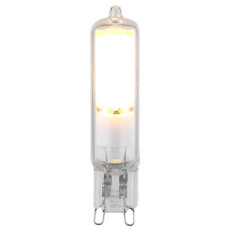Bulb LED žárovka, čiré sklo, bílá kerami