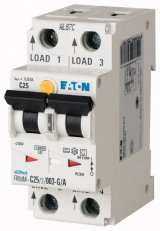 Digitální chránič s jističem 10kA FRBdM-C25/2/001-G/A char C 2-pól 25A 0,01A
