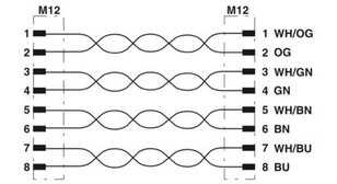 Síťový kabel NBC-M12MSX/ 3,0-94C/M12MSX PHOENIX CONTACT 1423311