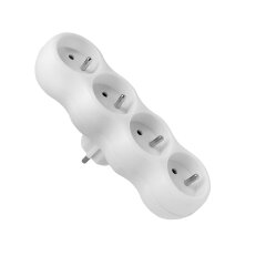 Rozbočka R-40 CA, čtyřnásobná s uzemněním, bílá ELGOTECH 20500329