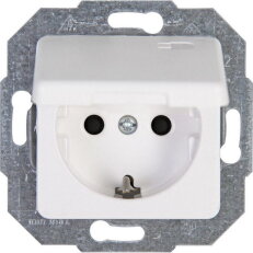 117113086 Earthed socket outlet with hin