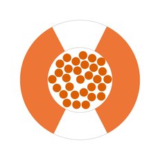 Jednožilový vodič X07V-K 2CHELIX 1X1,5 OGBK oranžová/černá LAPP 4522381S