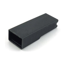 Kryt objímky jednopólový 6,3mm PA černá,