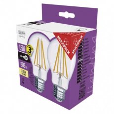 LED žárovka Filament A60 6W(60W) 806lm E27 WW 2ks Z74260.2 Emos teplá bílá