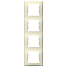 Sedna Rámeček čtyřnásobný vertikální, Beige SCHNEIDER SDN5802047