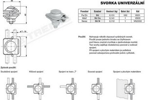 Svorka univerzální SU (FeZn) TREMIS V001