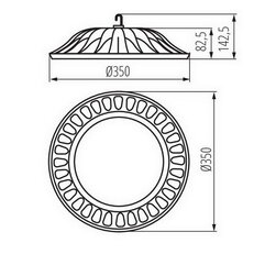 Halové svítidlo HIBO LED N 150W-NW MILEDO (starý kód 30482), KANLUX 31113