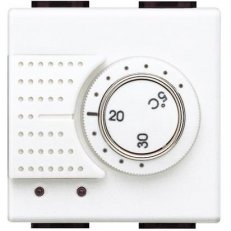 BTICINO LIVINGLIGHT TERMOSTAT S PODLAHOVÝM ČIDLEM BÍLÝ N4441FH