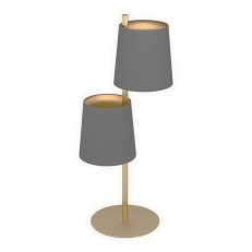 Stolní svítidlo ALMEIDA 2 2xE27 kartač. mosaz/cappuccino 80W IP20 EGLO 99611