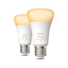 Philips Hue White Ambiance LED žárovka 800lm (60W) E27 6W A60 (2ks)