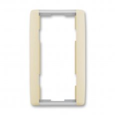 ELEMENT Dvojrámeček svislý slonová kost/led. bílá ABB 3901E-A00121 21