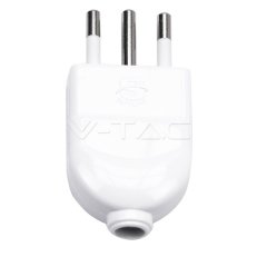 10A plug (polybag+card)-white