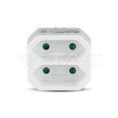2 Outlet Adapter 2.5A  White Label + Pol