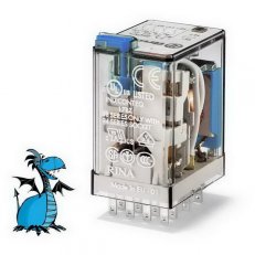 Miniaturní průmyslové relé, DIN, 4P/7A, 220V DC, MA_MI FINDER 55.34.9.220.0040