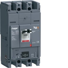 Kompaktní jistič h3+ P630 Energy 70 kA, 3-pólový, In 250 A HAGER HEW250NR