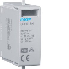 Výměnný modul N-PE pro SPB, 20 kA HAGER SPB015N