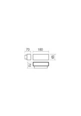 Nástěnné svítidlo PLANIT AP LED SMD 10W IP54 MW 3000K REDO 90095