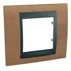 Unica Top Krycí rámeček jednonásobný, Cherry/Grafit SCHNEIDER MGU66.002.2M2