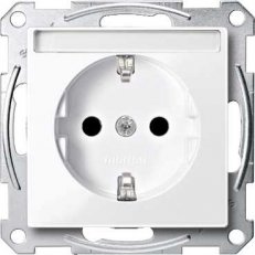 Merten Zásuvka 250V/16A SCHUKO popisové pole System M Active MTN2302-0325