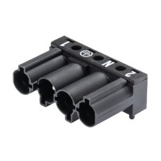 vidlice do plošného spoje, 4-pól, gesis, rizontální, černá WIELAND 92.044.0058.1