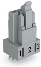 Zásuvka na desky plošných spojů rovné provedení 3pól. šedá WAGO 890-843