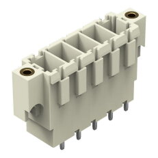 Konektor s pájecími piny THT pájecí kontakt 1,0x1,2 mm rovné světle šedá 5pól.