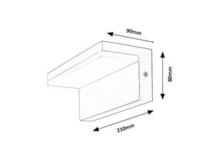 ZARAGOZA LED 10W IP54 bílá 4000K 780lm RABALUX 77093