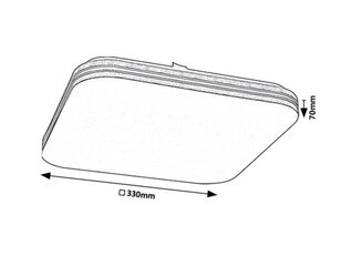 OSCAR2 LED 18W IP20 bílá 4000K 1170lm RABALUX 71174