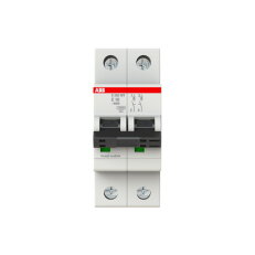 ABB S202MT-C10, dvoufázový jistič,  10A, C, 10kA, určeno pro drážní aplikace