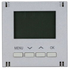 Kryt termostatu pro topení, digitální, stříbrný SCHRACK EV123010--