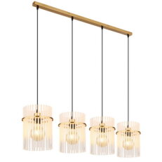 Závěsné svítidlo GORLEY zlatá 4x60W E27 IP20 GLOBO 15698-4HM