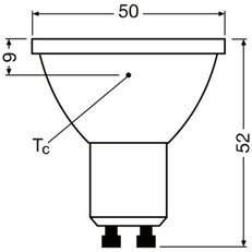 Světelný zdroj LED PAR16 DIM S 2.4W 927 GU10 LEDVANCE 4099854456633