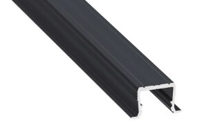 Vestavný hliníkový profil AL-PROFIL AXIN ROCK ANTHRACITE LACQUERED 2M GXLP1155