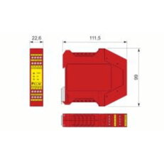 Bezpečnostní magnetický senzor AECO MS-ER MA R01 24