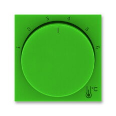 Kryt termostatu s otočným ovládáním, zelená/kouřová černá ABB 3292H-A00300 67