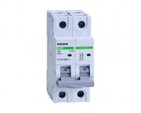 DC Vypínač NOARK 101757 EX9IP šířka 2 moduly, 2pól, 63A