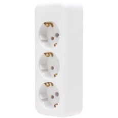 120301007 3-way multiple socket outlet,