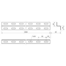 Profil 25, povrchová úprava Magnelis KOPOS Z 25X1.50_ZM