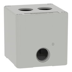 Skříň kovová, Šedá, M20 2 otvory, 22MM 80X80X77 UL CSA    SCHNEIDER XAPD1502