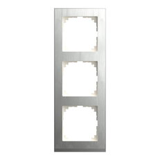 Rámeček Merten M-Pure Decor, trojnásobný, Stainless steel SCHNEIDER MEG4030-3646